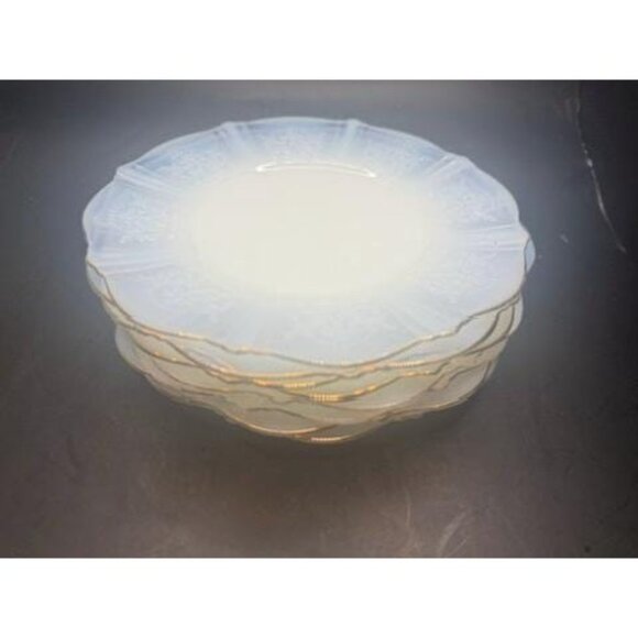 MacBeth-Evans "American Sweetheart" Monax W/ Gold Trim Depression Glass 6 1/2" S - Picture 6 of 6